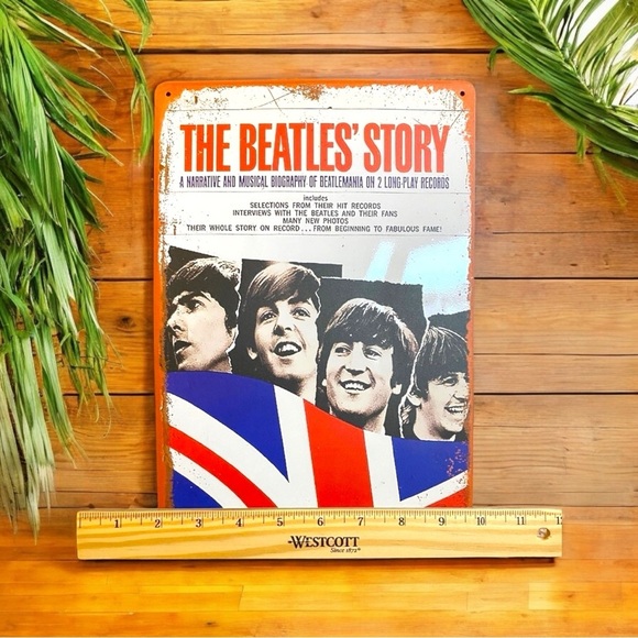The Beatles’ Story Metal Sign - Vintage Style Wall Art Decor - Picture 4 of 6